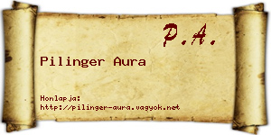 Pilinger Aura névjegykártya